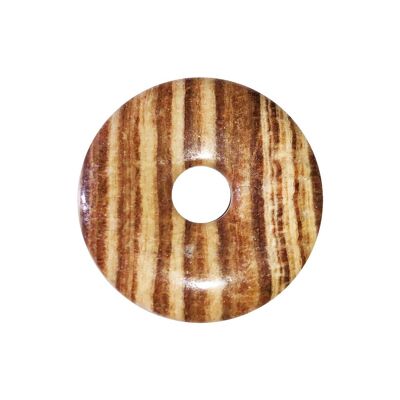 PI Chinois ou Donut Aragonite marron - 30mm