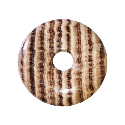 Chinesischer PI- oder brauner Aragonit-Donut - 40 mm