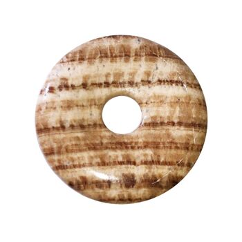 PI Chinois ou Donut Aragonite marron - 40mm 2