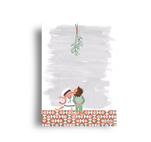 postcard 'mistletoe situation'