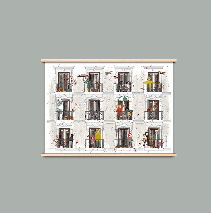 Poster A4 - quattro stagioni - 'autunno'