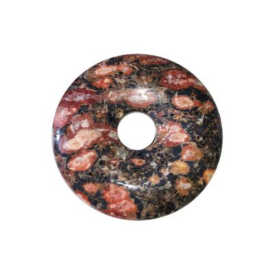 Chinesischer PI- oder Leoparden-Jaspis-Donut - 30 mm