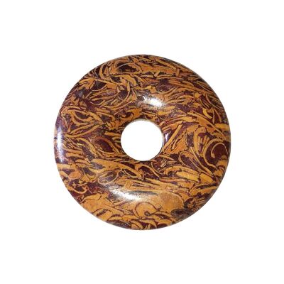 Jaspe de piel de serpiente PI chino o Donut - 30 mm