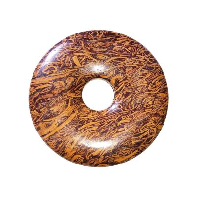 Jaspe de piel de serpiente PI chino o Donut - 40 mm