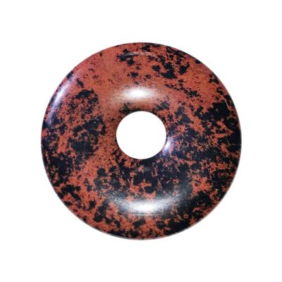 PI Chinois oder Obsidian-Mahagoni-Donut – 40 mm