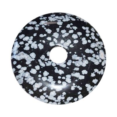 PI Chinois ou Donut Obsidienne neige - 50mm