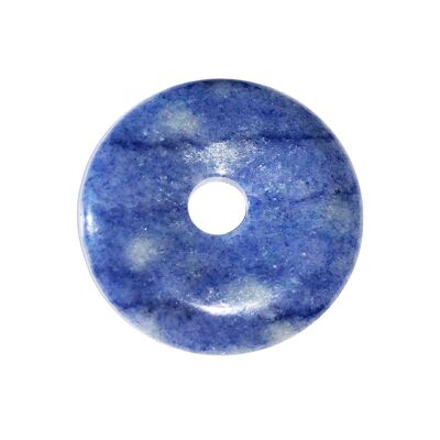 PI Chinois ou Donut Quartz bleu - 30mm