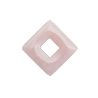 Chinesischer PI oder Pink Quartz Donut - Kleines Quadrat