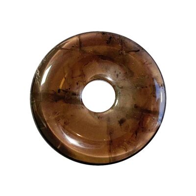 Chinese PI or Smoked Quartz Donut - 40mm