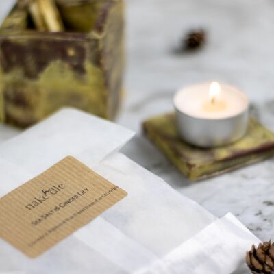 Natural and Eco-friendly Coconut Rapeseed Wax Tea-lights Sandalwood, Abmber & Patchouli