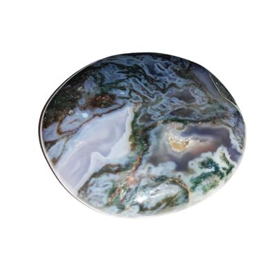 Pierre plate Agate noire