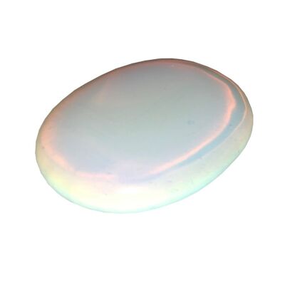 Green opal flat stone