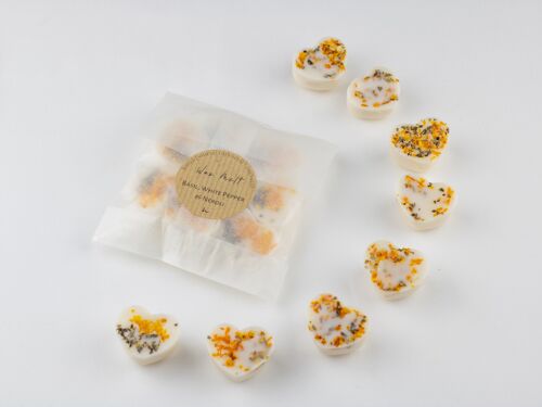 Natural Eco-friendly Coconut-Rapeseed Wax Melts Basil, White Pepper & Neroli