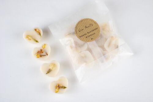 Natural Eco-friendly Coconut-Rapeseed Wax Melts Jasmine, Blackberry & Vanilla