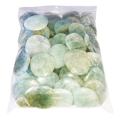 Aquamarine flat stones - 250grs