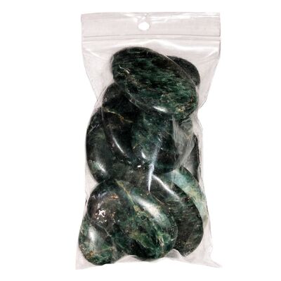 Pietre piatte di apatite verde - 500gr