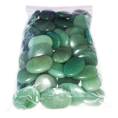 Flache Steine aus grünem Aventurin - 250grs