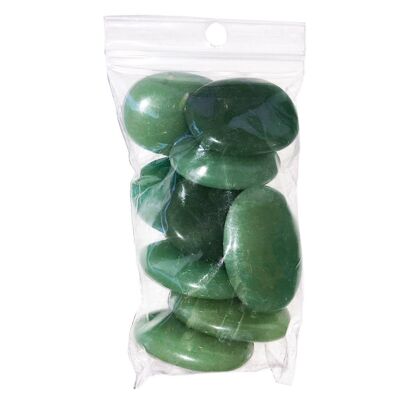 Flache Steine aus grünem Aventurin - 500grs