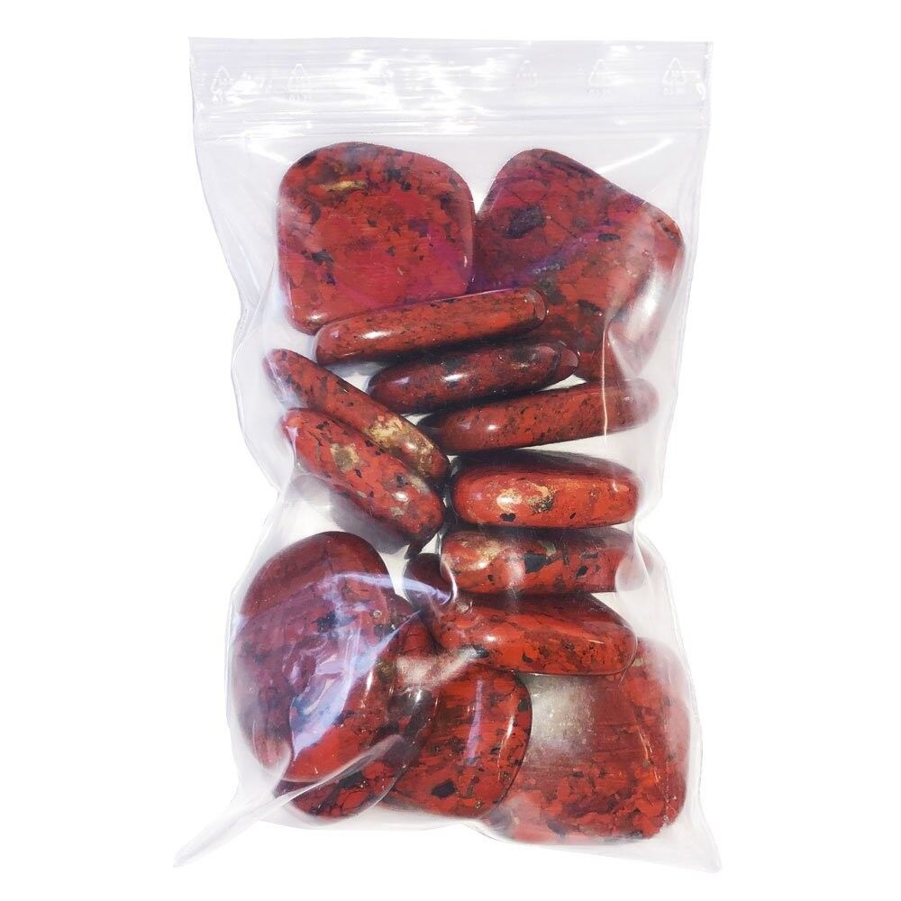 Dalmatian Jasper flat stones - 1kg