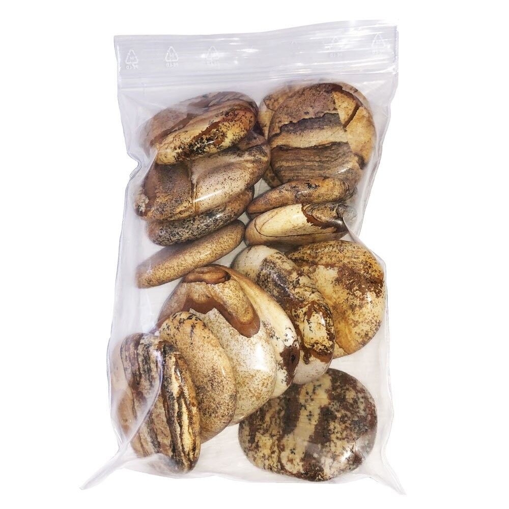 Flache Steine aus rotem Jaspis - 1 kg