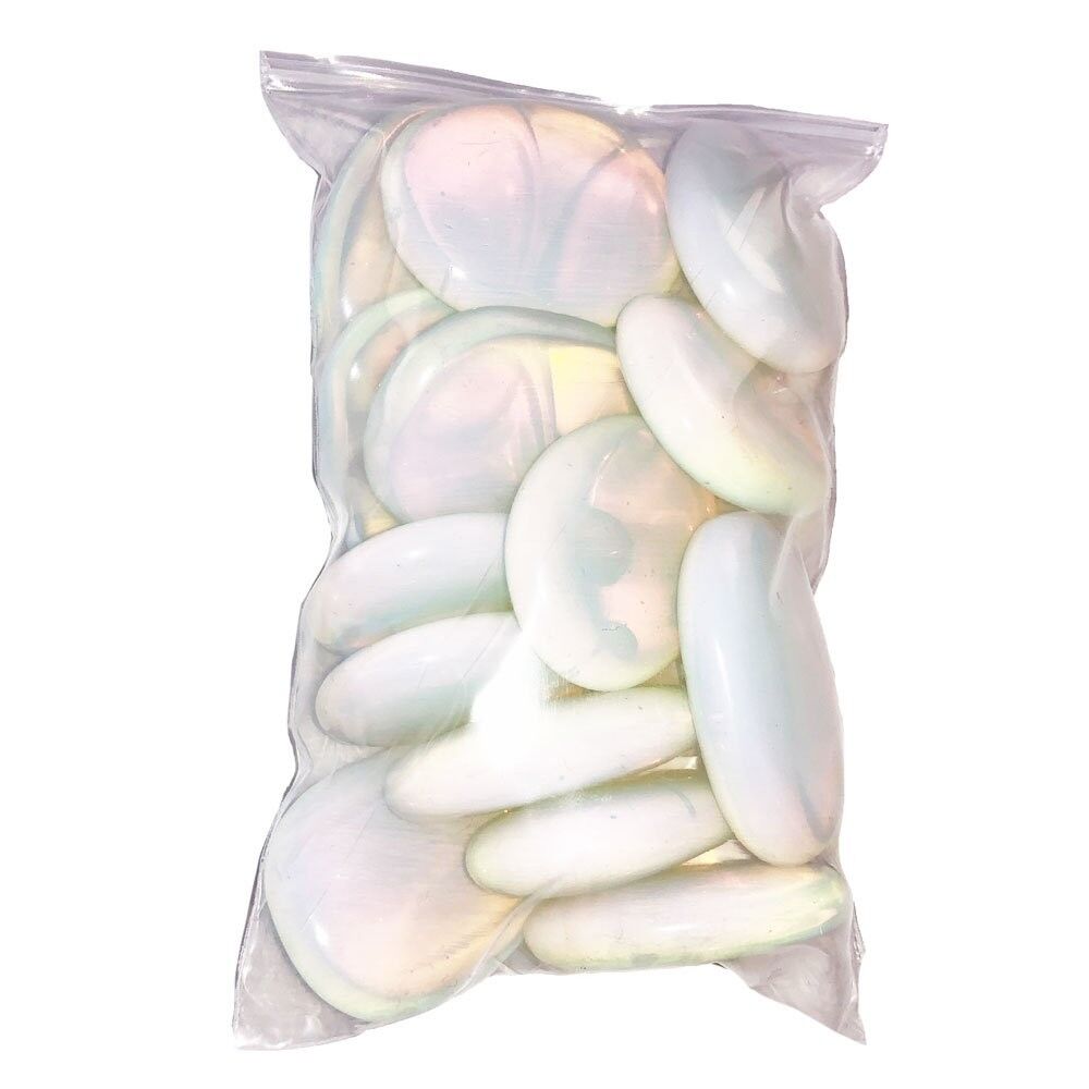 Green opal flat stones - 1kg