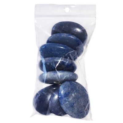 Piedras planas Cuarzo Azul - 500grs