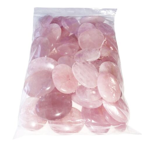 Pierres plates Quartz rose - 250grs