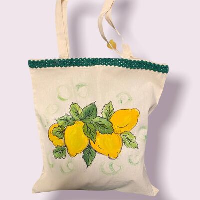 Hand painted shopper