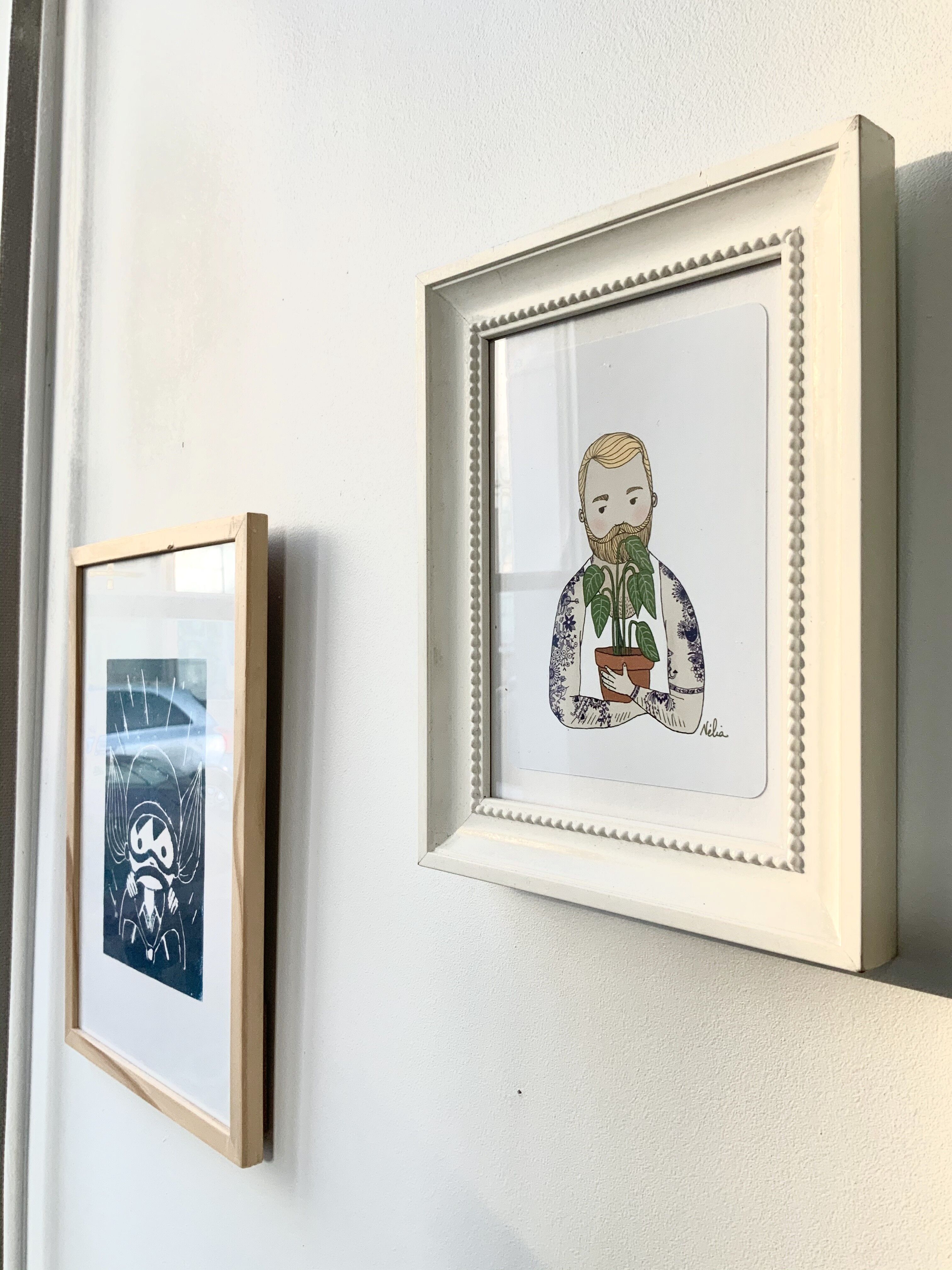 Carte postale illustrée A6 " le barbu plantu"