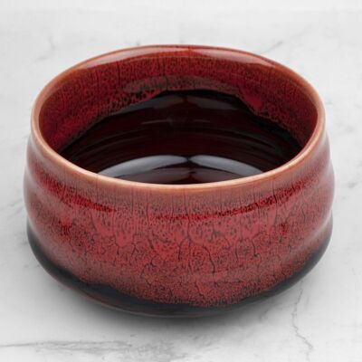 traditionelle Chawan-Schale Serie "japanischer Ahorn".