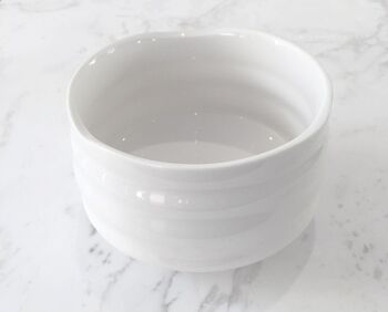 traditional chawan bowl "izuna white" series 1