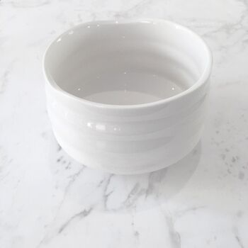 traditional chawan bowl "izuna white" series 3
