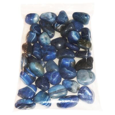 Pierres roulées Agate bleue - 250grs