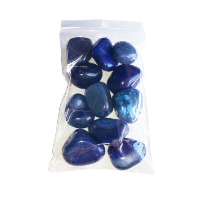 Pierres roulées Agate bleue - 500grs