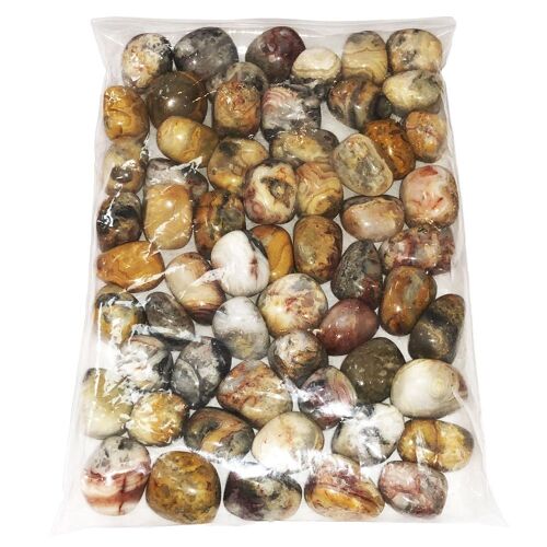 Pierres roulées Agate crazy lace - 250grs