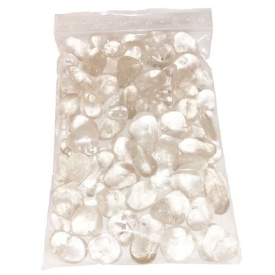 Rock Crystal Tumbled Stones - 250grs