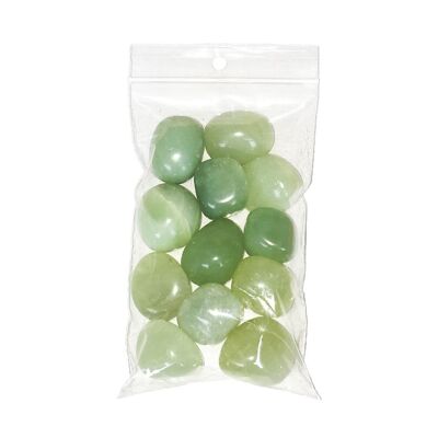 Cantos rodados de jade verde - 500grs