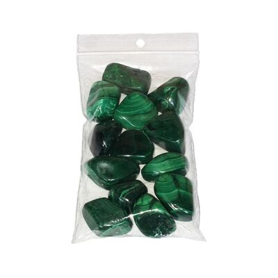 Pietre burattate in malachite - 500gr