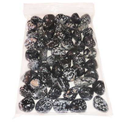 Snow Obsidian Tumbled Stones - 250grs