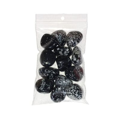 Snow Obsidian Tumbled Stones - 500grs