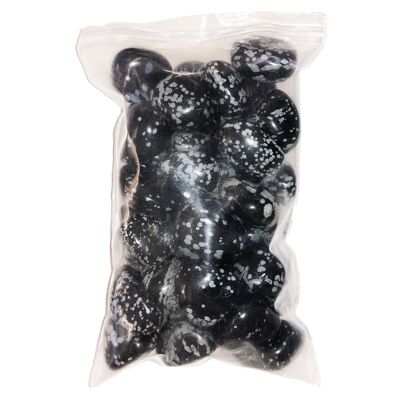 Black Obsidian Tumbled Stones - 1Kg