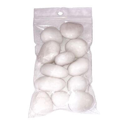 Snow Quartz Tumbled Stones - 500grs