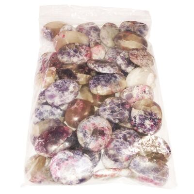 Rubellite tumbled stones - 250grs