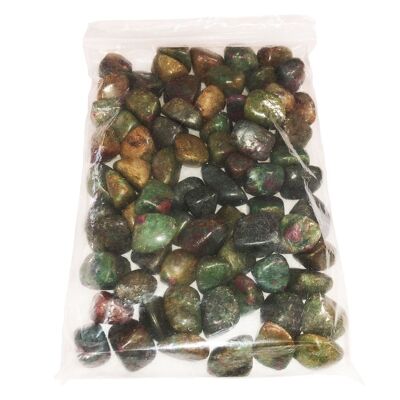 Pietre burattate di rubino su fuchsite - 250gr