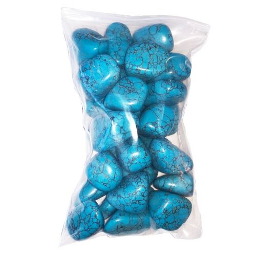 Pierres roulées Turquoise stabilisée - 1Kg