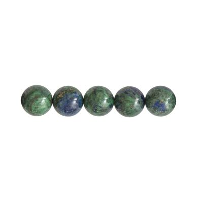 Confezione da 5 perline Chrysocolla - 12mm