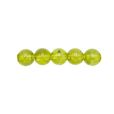Sachet de 5 perles Chrysoprase citron - 10mm