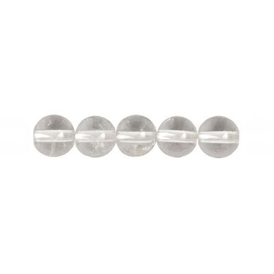 Bag of 5 Rock Crystal beads - 12mm