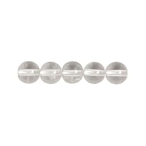 Sachet de 5 perles Cristal de Roche - 14mm