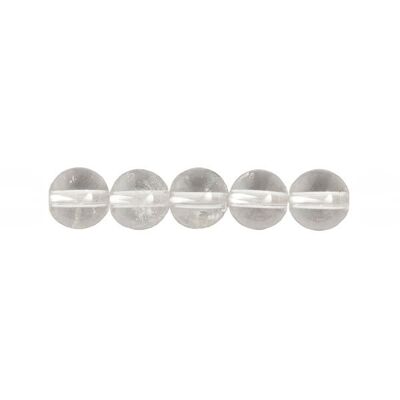 Confezione da 5 perline di cristallo di rocca - 14 mm